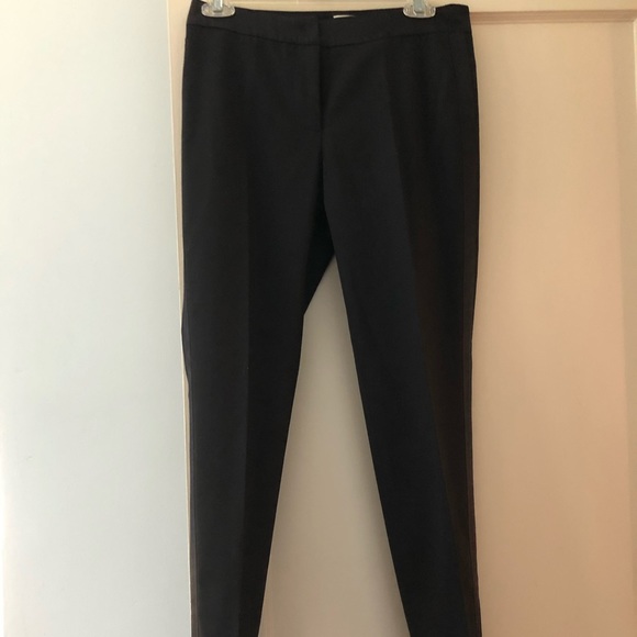 🆕 Milly Black Wool Tuxedo Dress Pants Sz: 2 🖤 - Picture 2 of 7